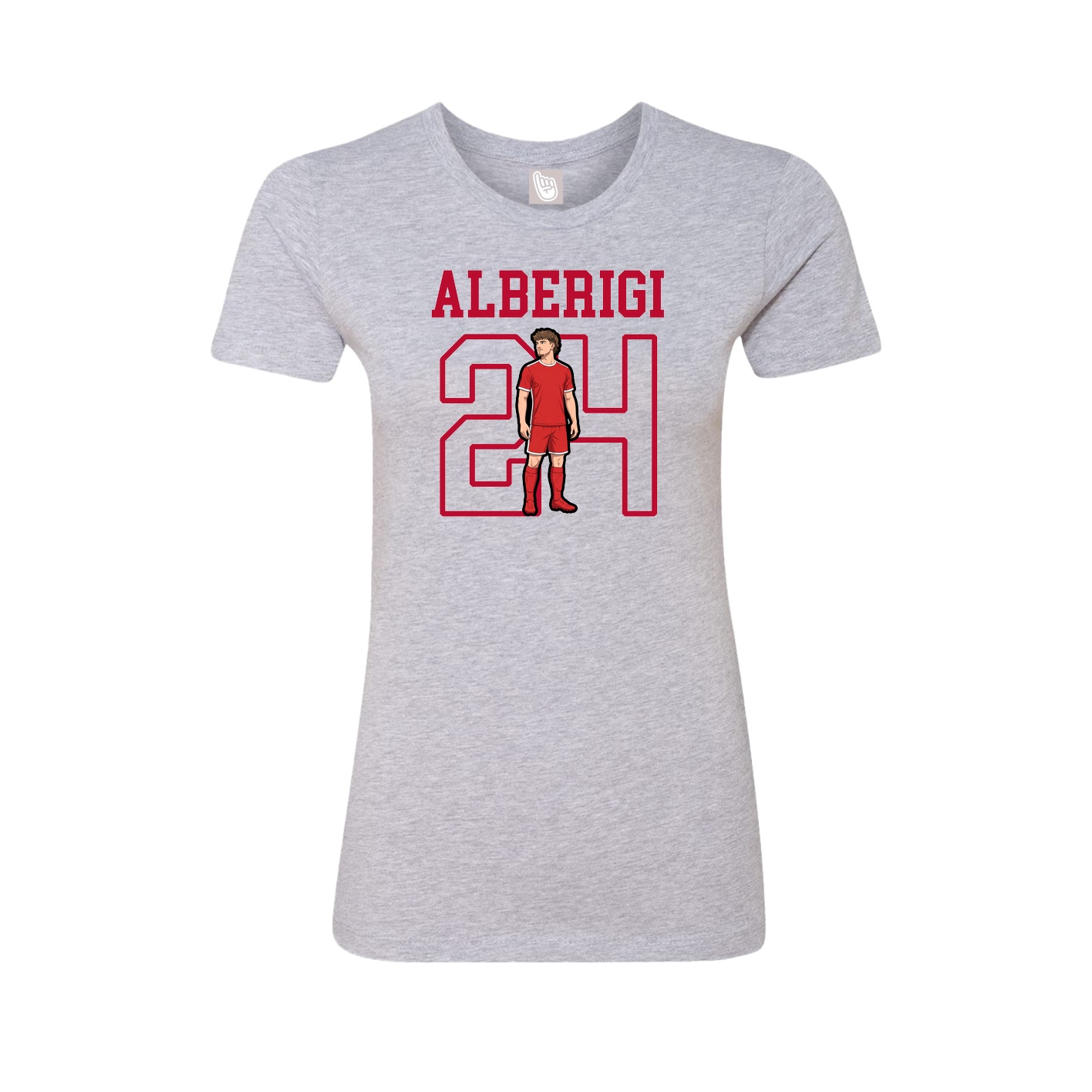 Fitted Women's Tee — Shirsey in Grey