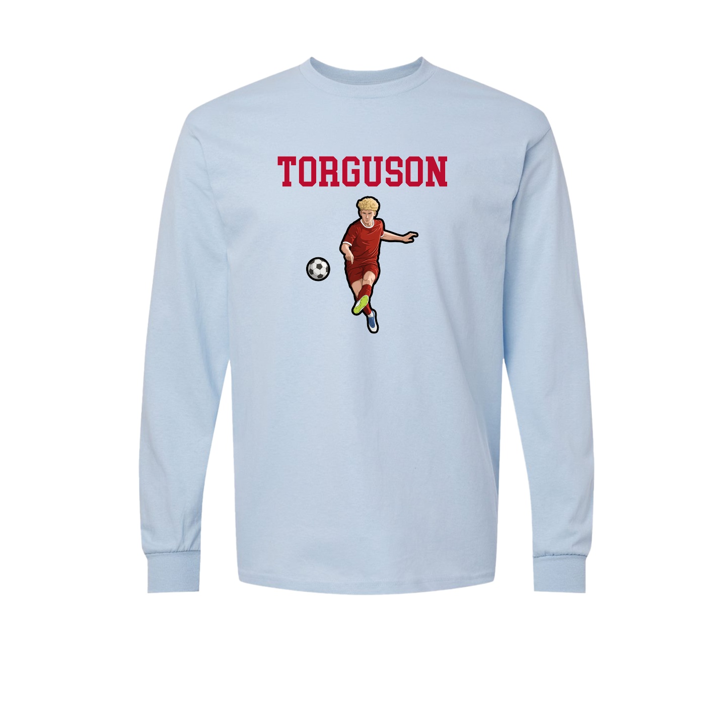 Long Sleeve Tee — Shirsey in Light Blue