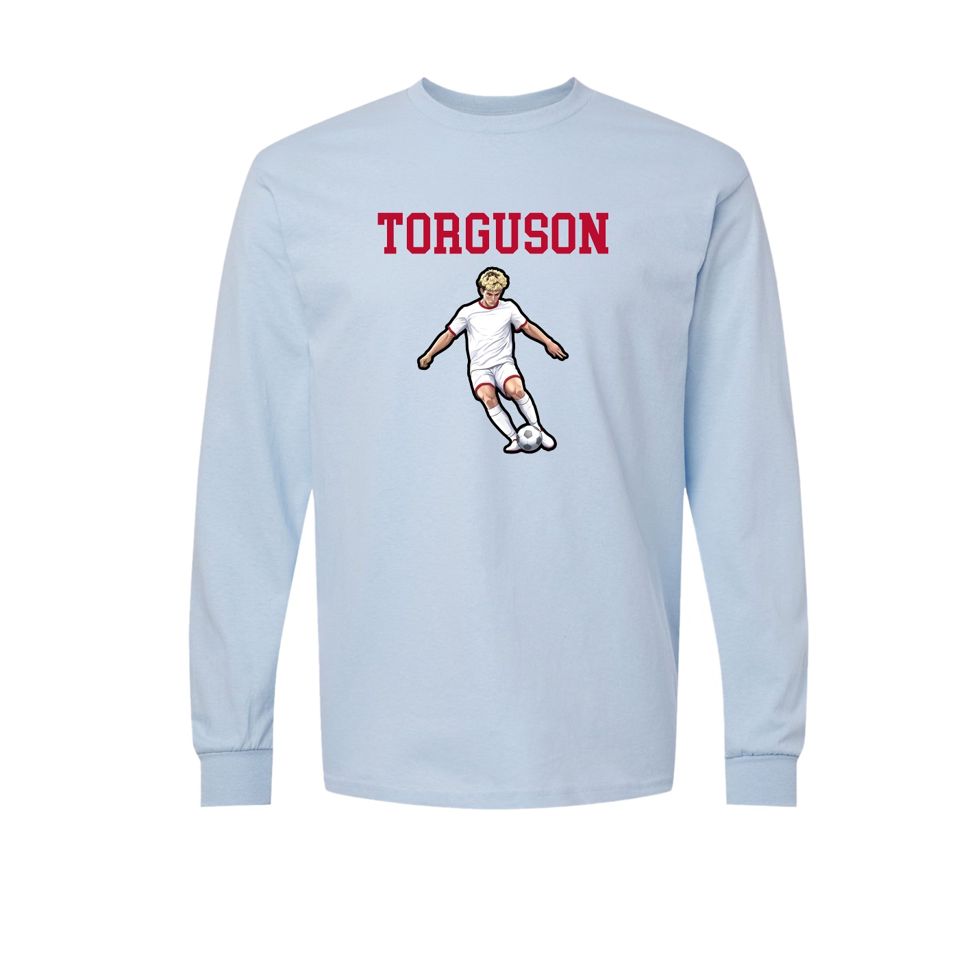 Long Sleeve Tee — Shirsey in Light Blue