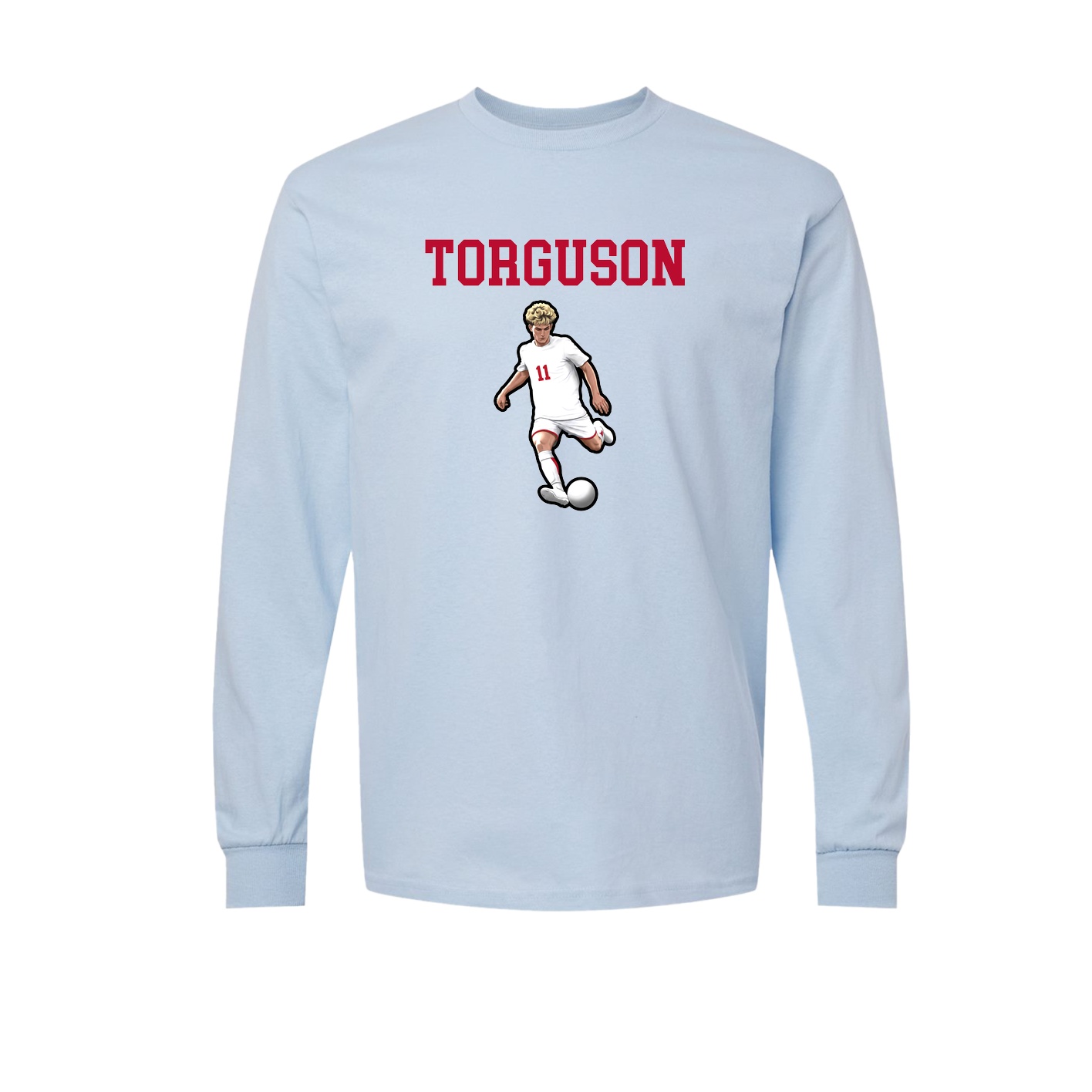 Long Sleeve Tee — Shirsey in Light Blue