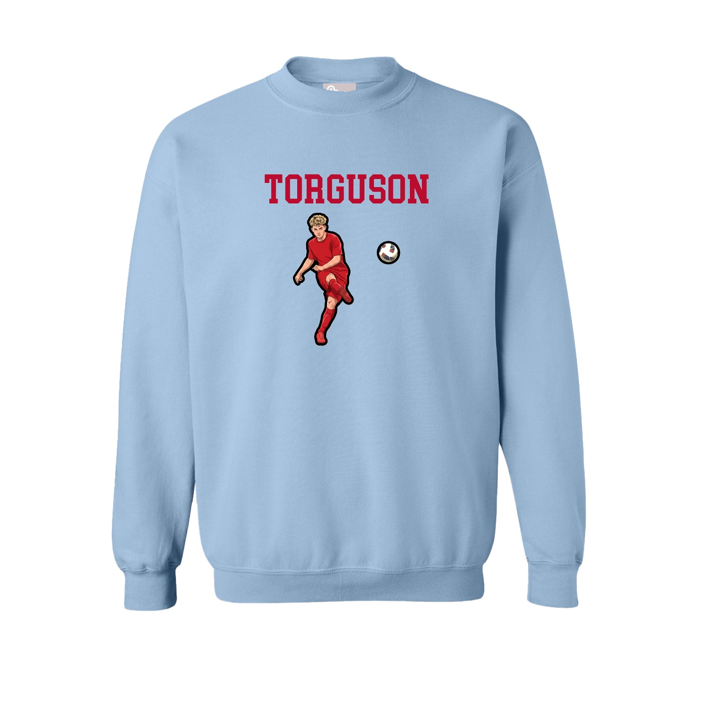 Fleece Crew — Shirsey in Light Blue