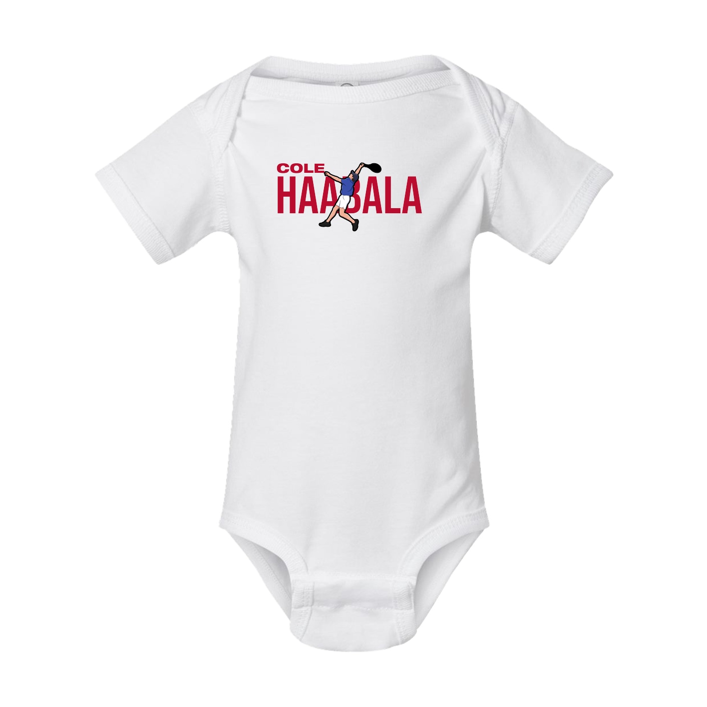Baby Onesie — Player Name in White