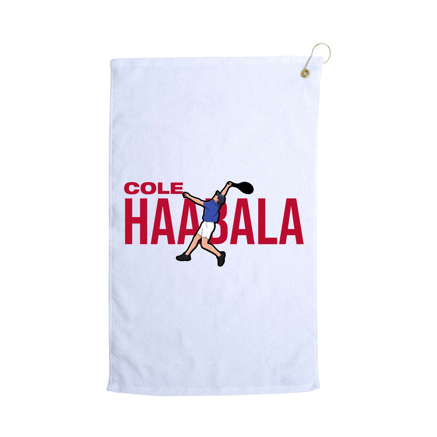 Golf Towel — Player Name in White