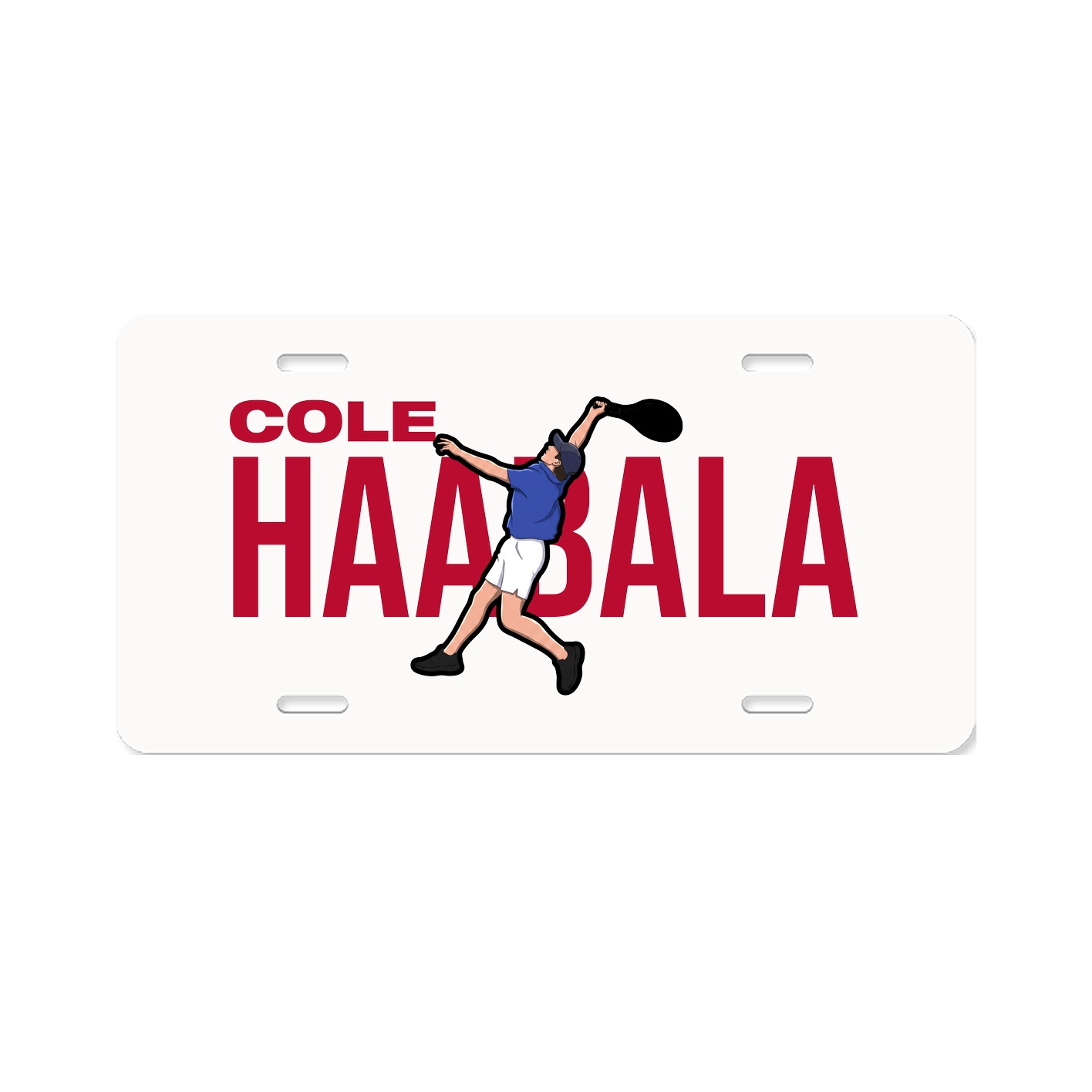 License Plate — Player Name in Classic
