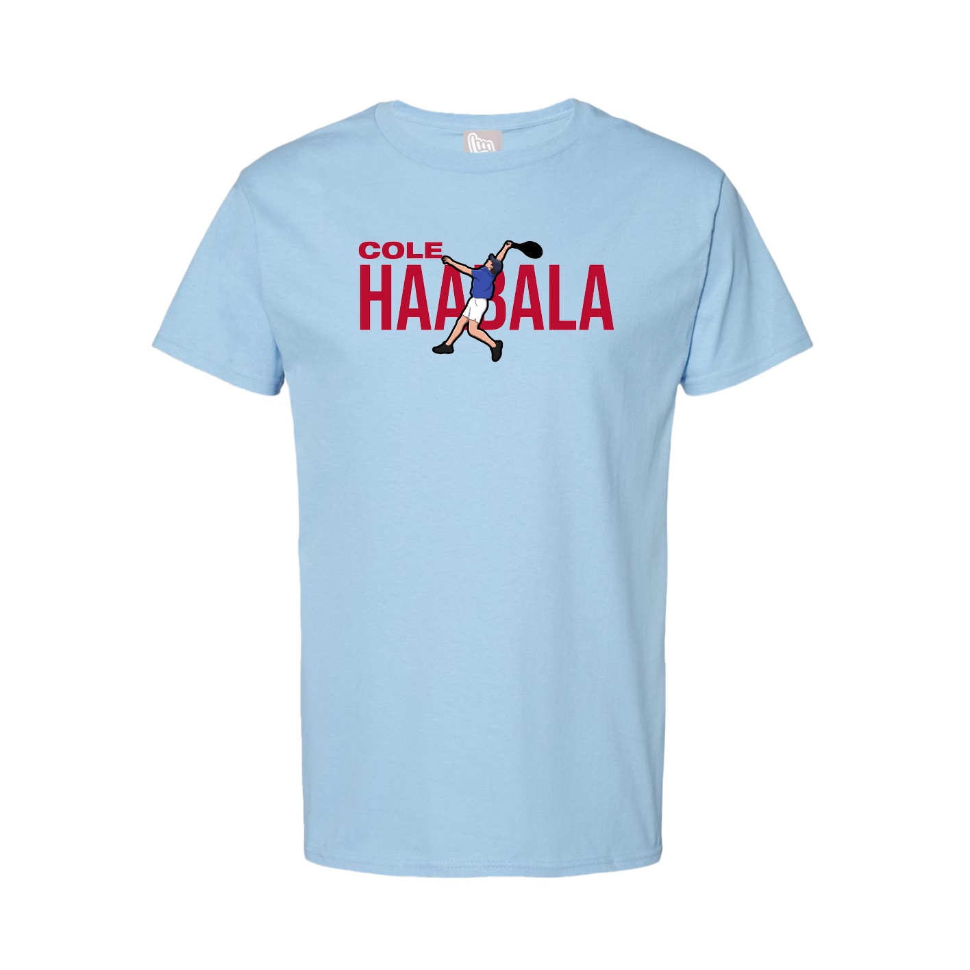 Youth Tee — Player Name in Light Blue
