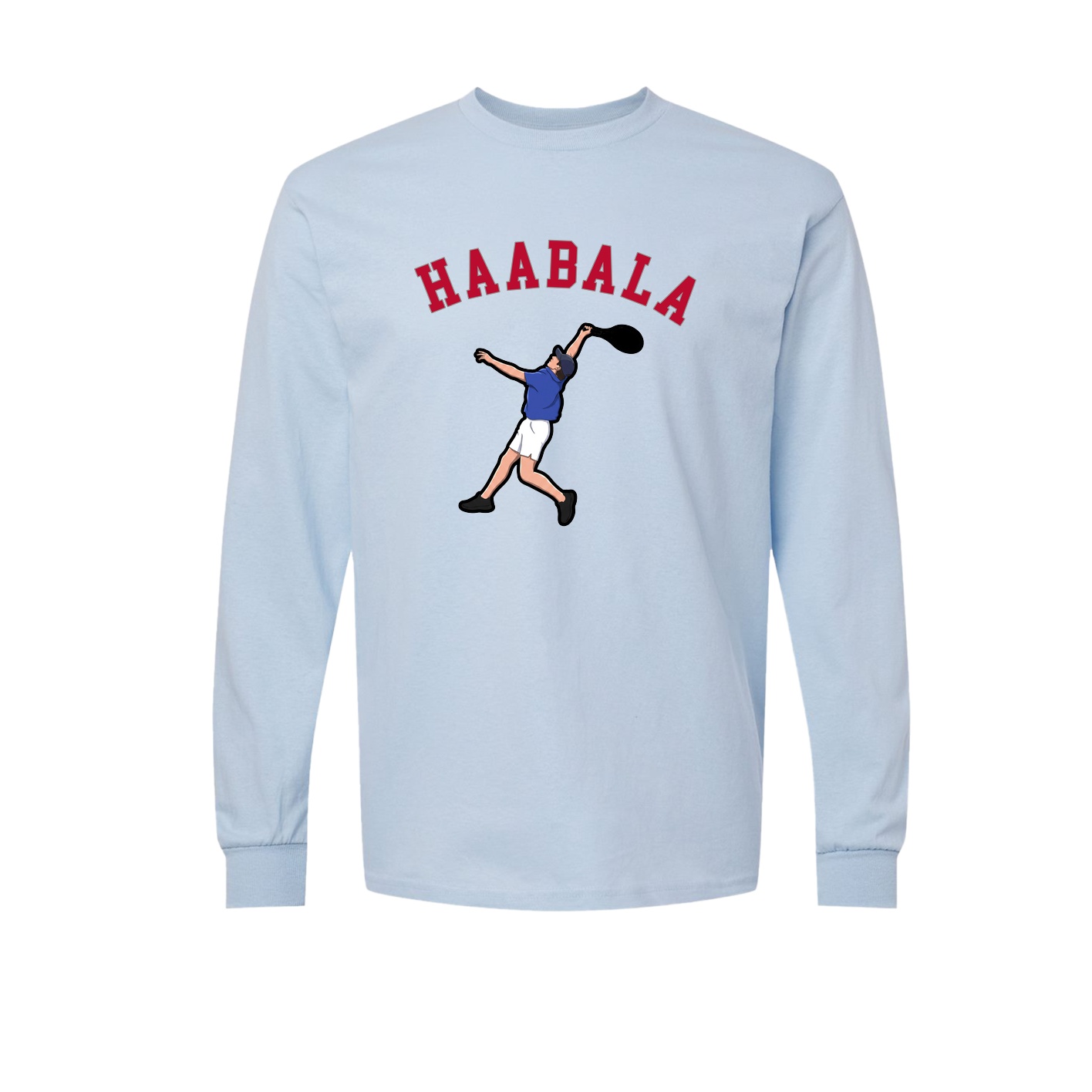 Long Sleeve Tee — Shirsey Arch in Light Blue
