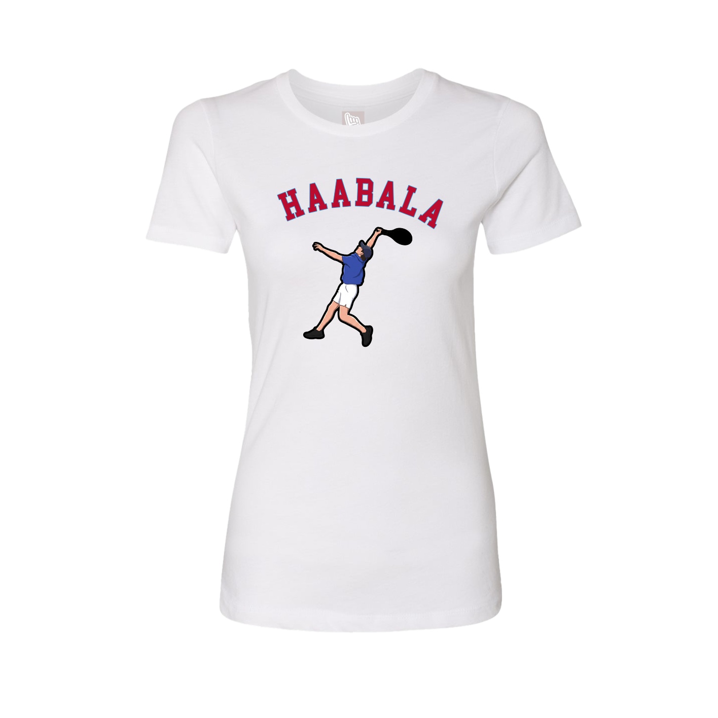 Fitted Women's Tee — Shirsey Arch in White