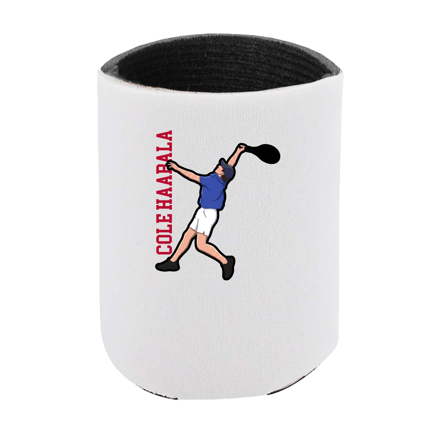 Can Holder — Name Vertical in White