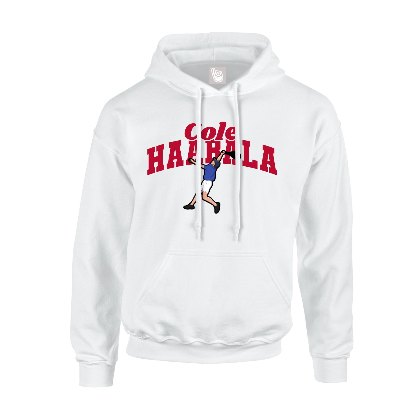 Hoodie — Signature Arch in White