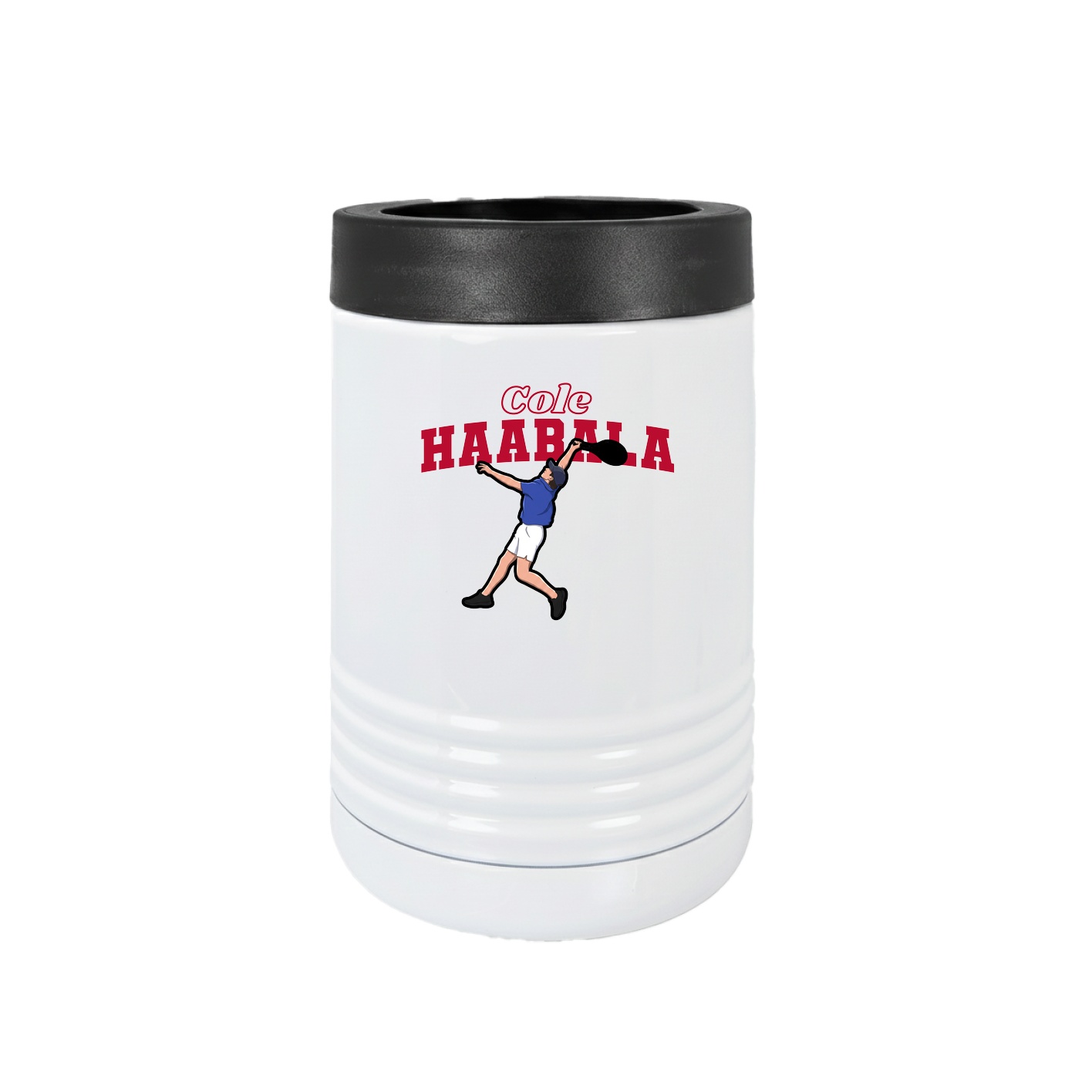 Beverage Holder — Name Arch in White