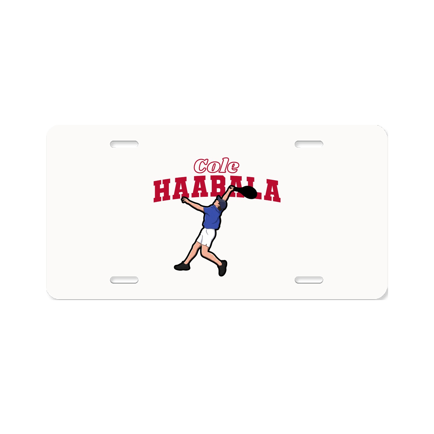 License Plate — Name Arch in Classic