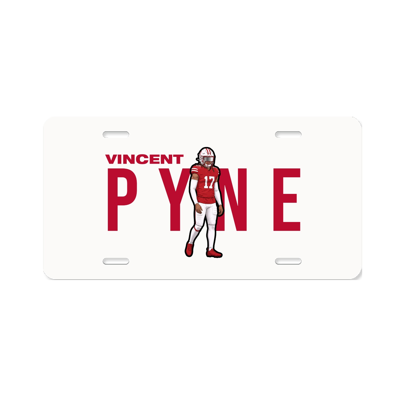 License Plate — Player Name in Classic