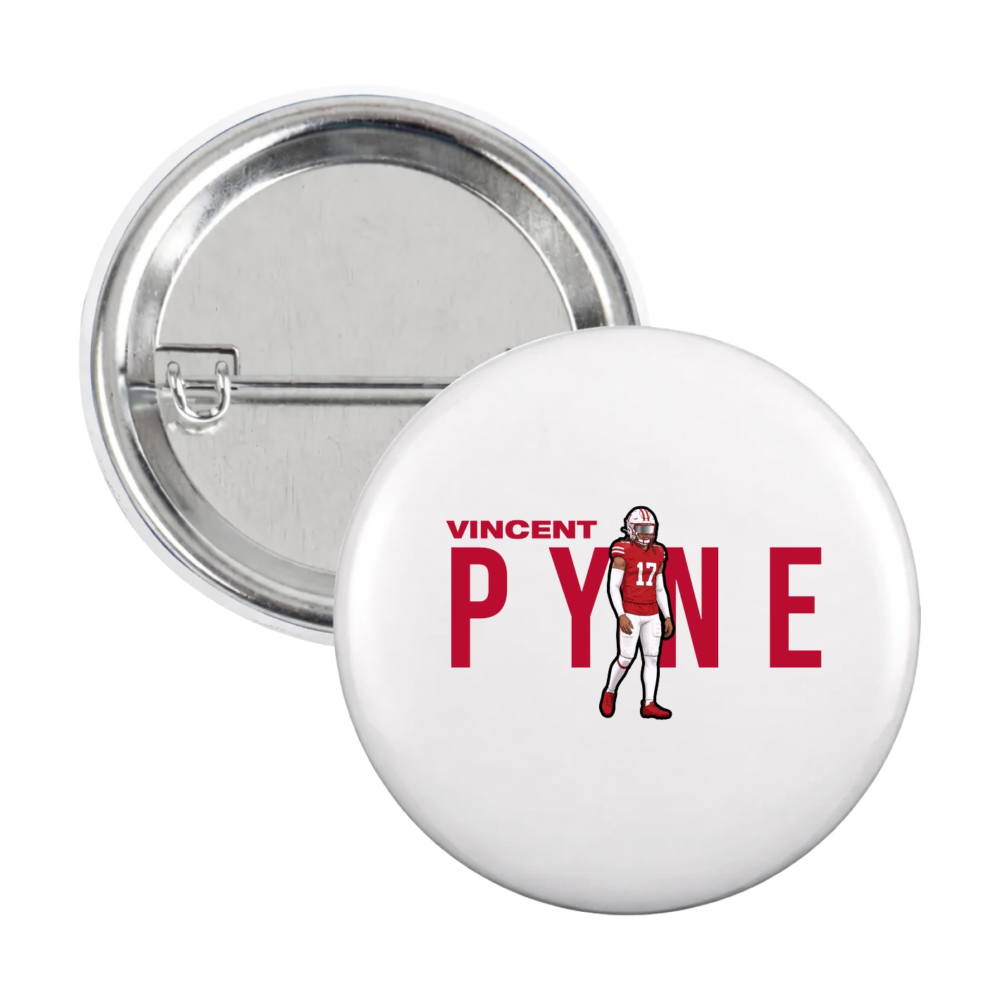 Game Day Button — Player Name in White