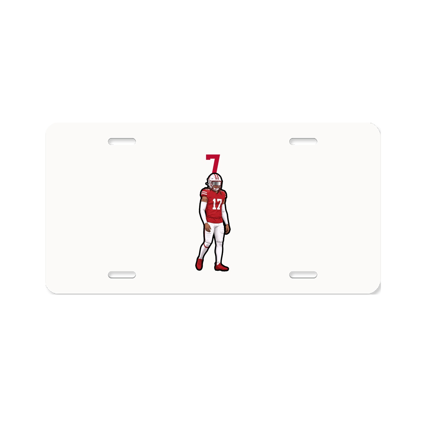 License Plate — Number Top in Classic