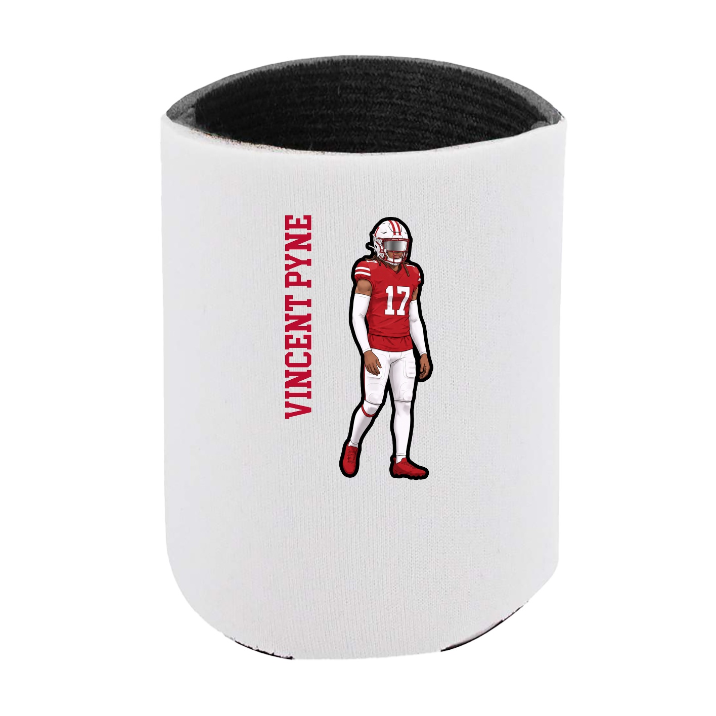 Can Holder — Name Vertical in White