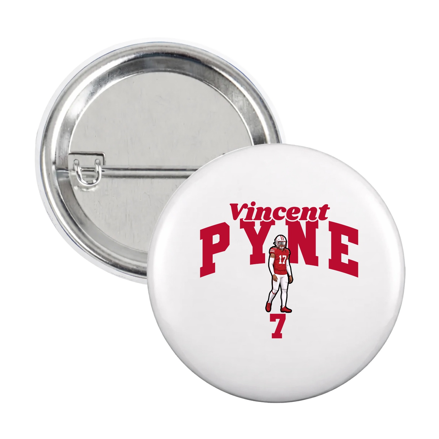 Game Day Button — Signature Arch in White