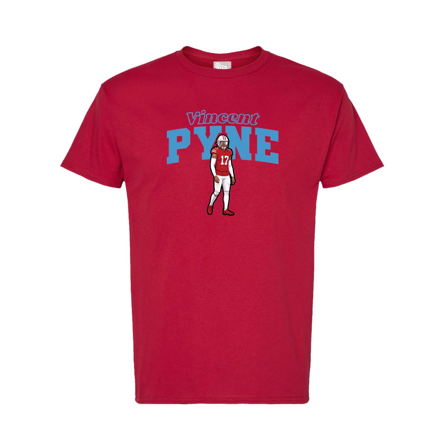 Tee — Name Arch in Crimson
