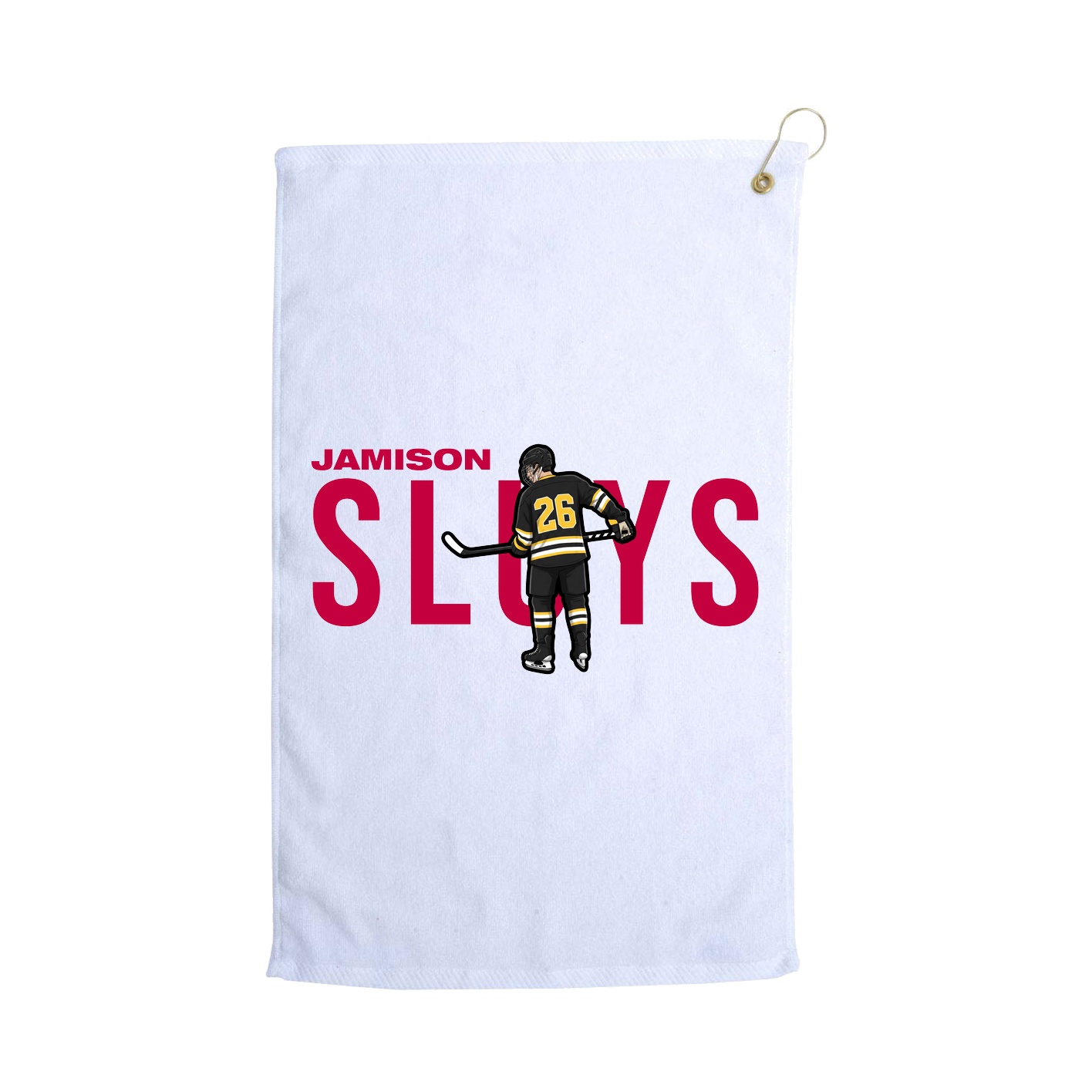 Golf Towel — Player Name in White