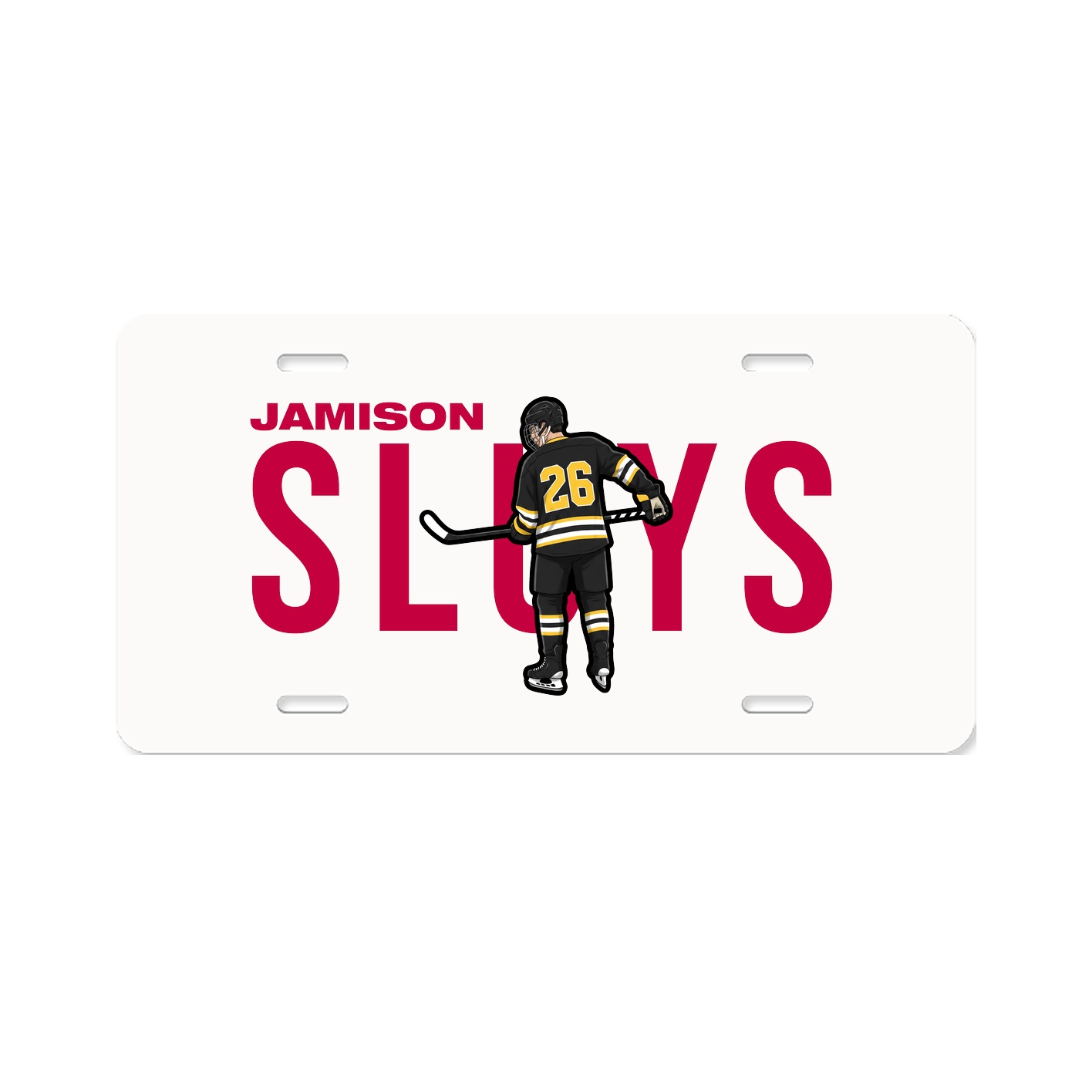 License Plate — Player Name in Classic
