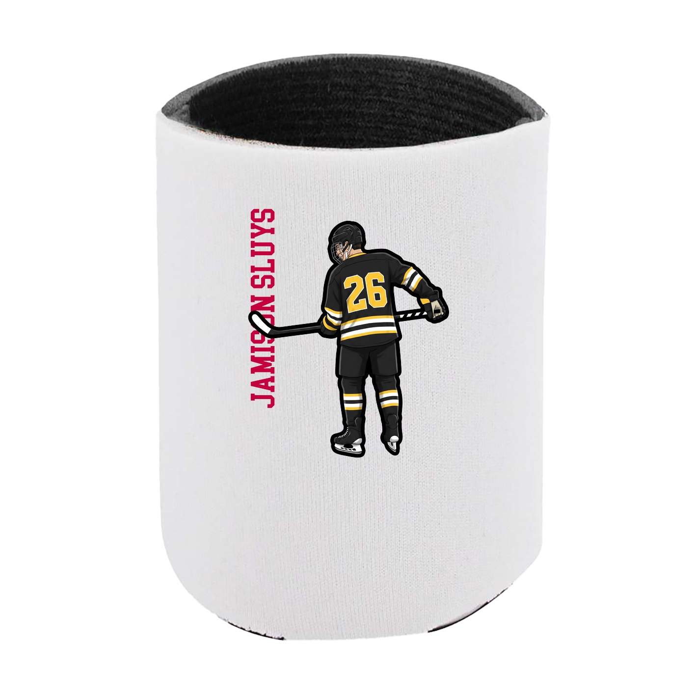 Can Holder — Name Vertical in White