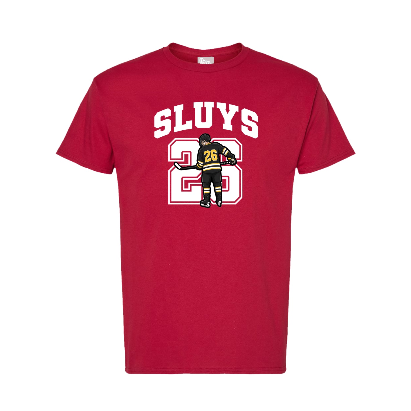 Tee — Number in Crimson