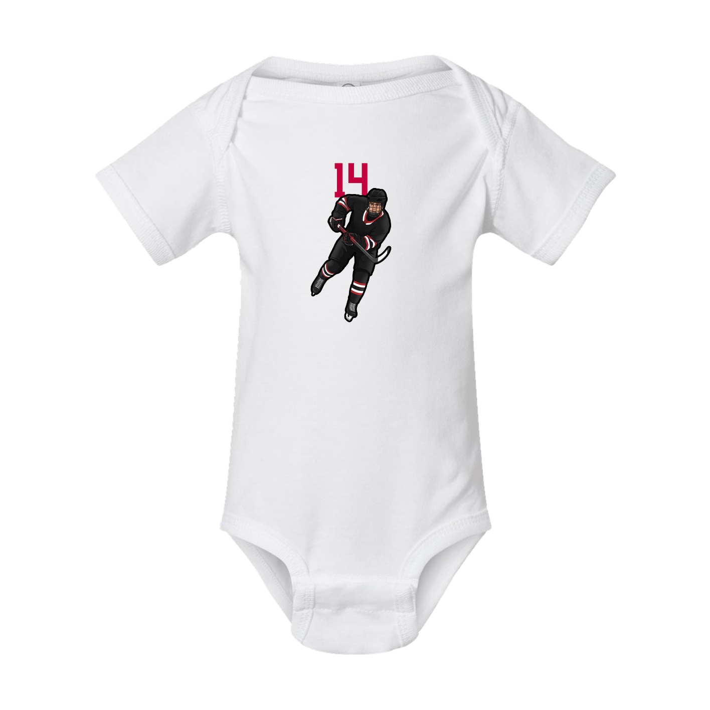 Baby Onesie — Number Top in White
