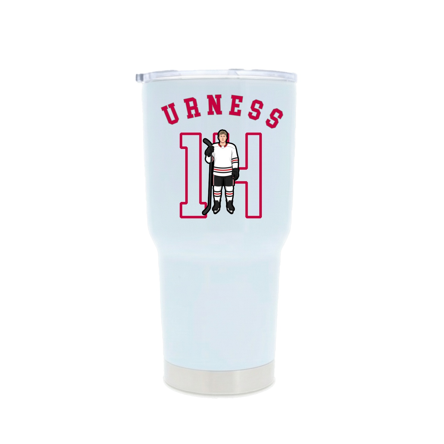 30oz Stainless Steel Tumbler — Shirsey Arch in White