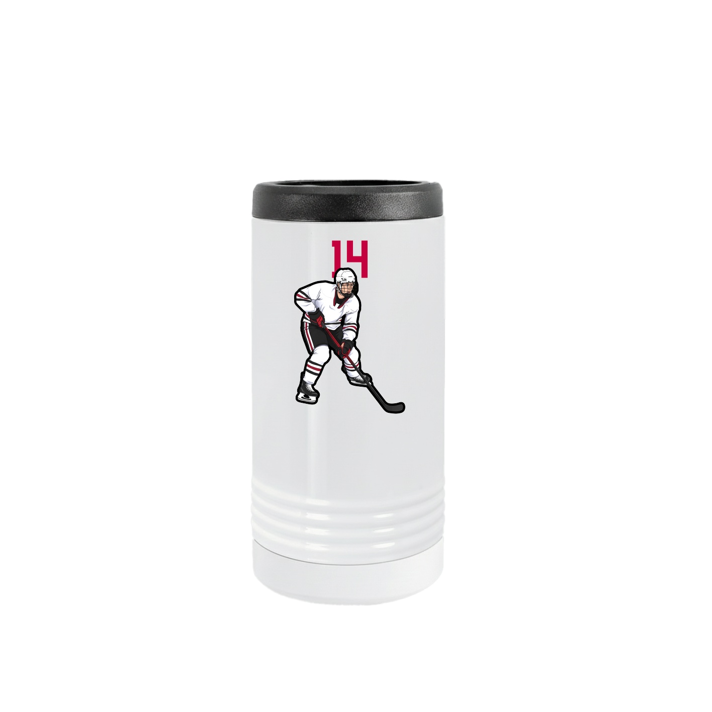 Slim Beverage Holder — Number Top in White