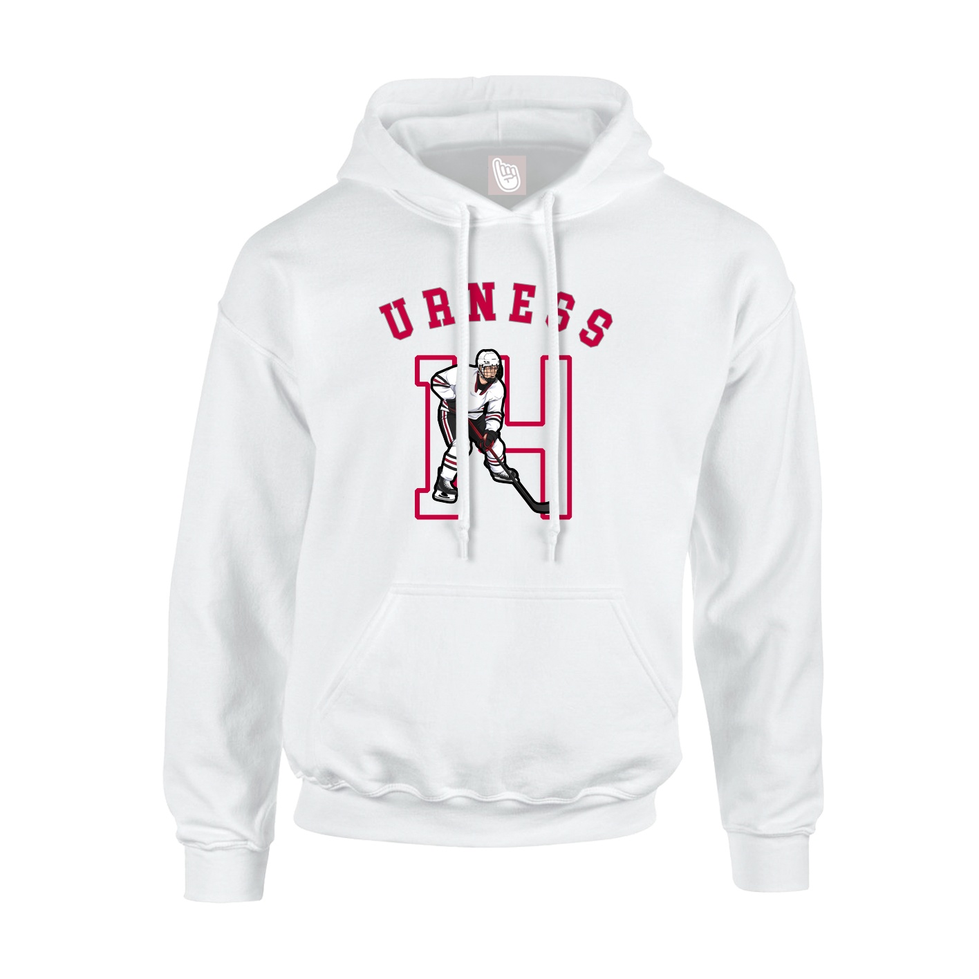 Youth Hoodie — Shirsey Arch in White