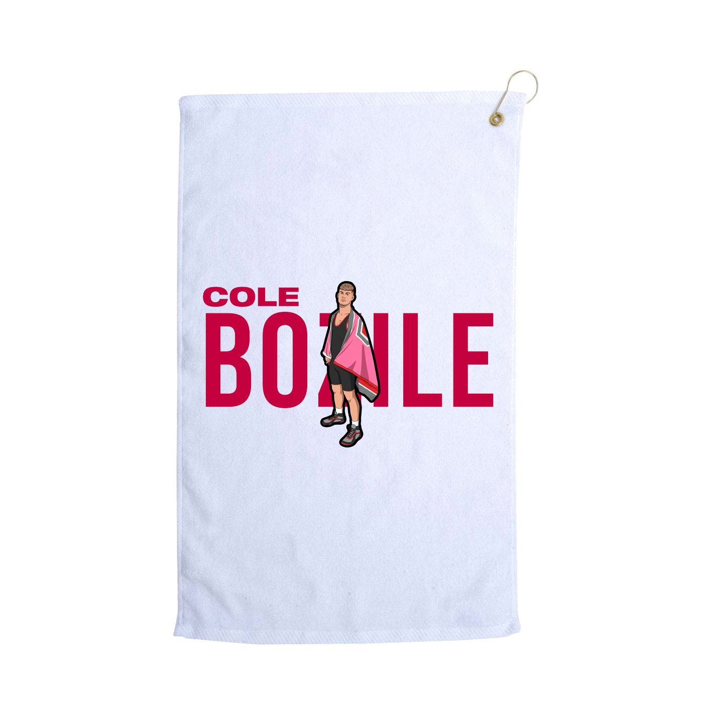 Golf Towel — Player Name in White