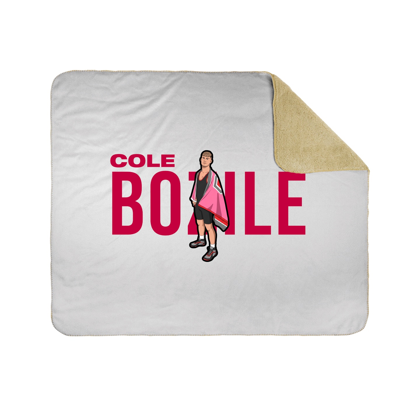Throw Blanket — Player Name in White