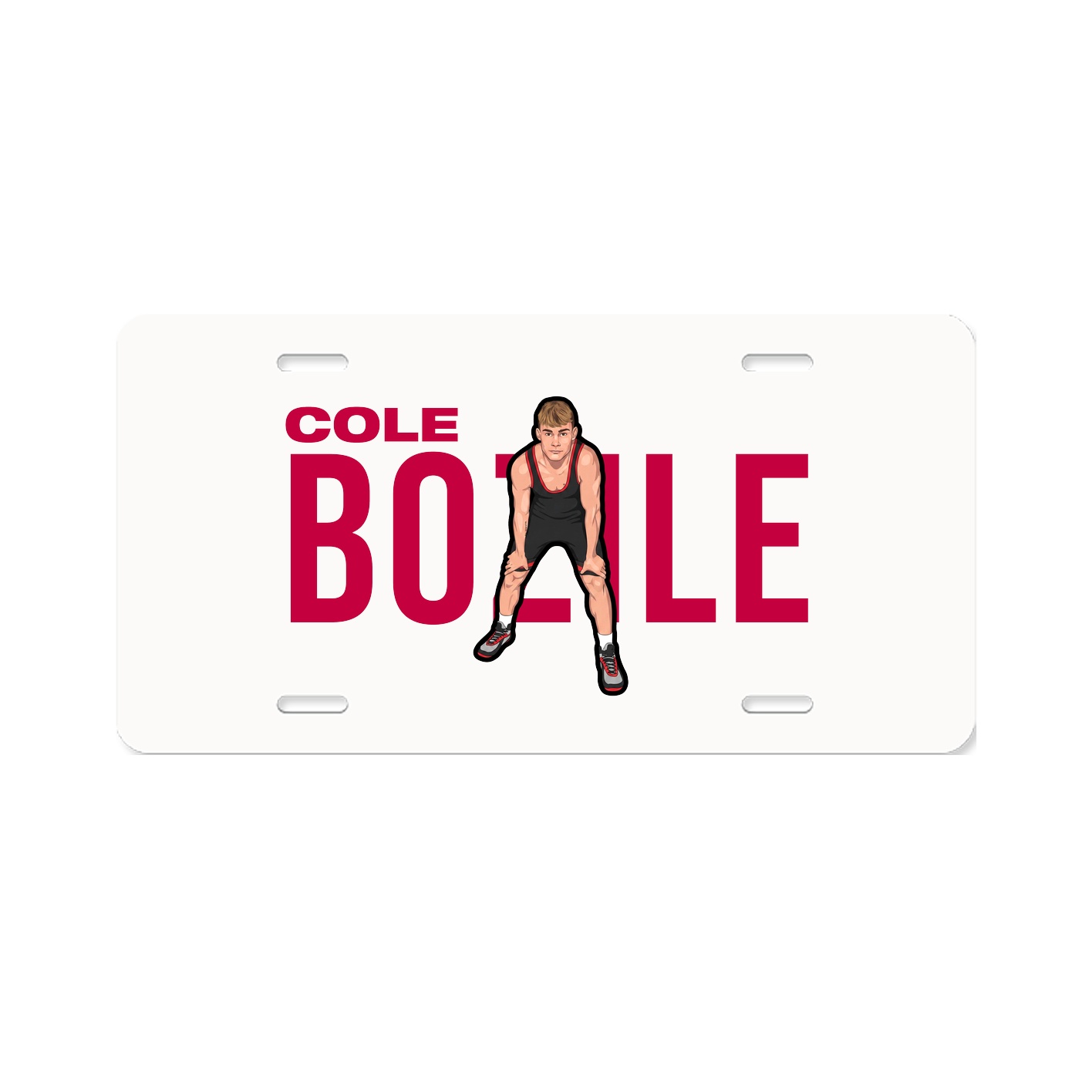 License Plate — Player Name in Classic