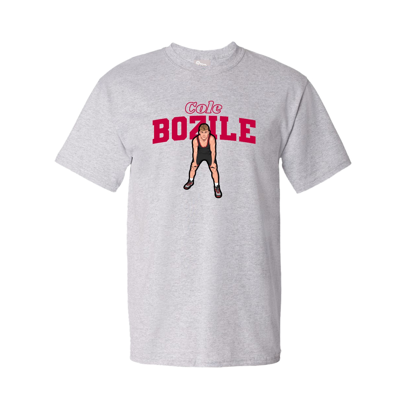 Tee — Name Arch in Grey