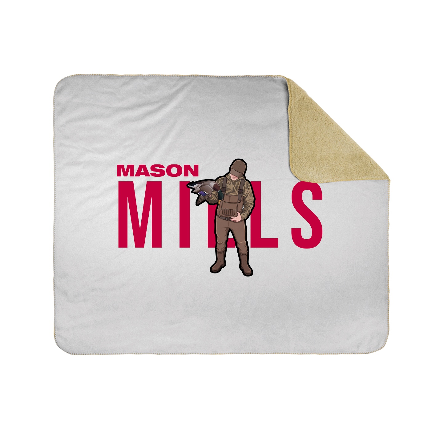 Throw Blanket — Player Name in White