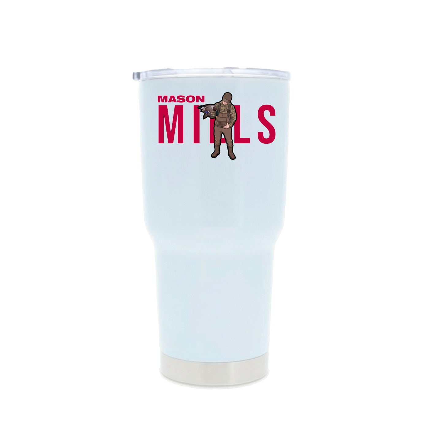 30oz Stainless Steel Tumbler — Player Name in White