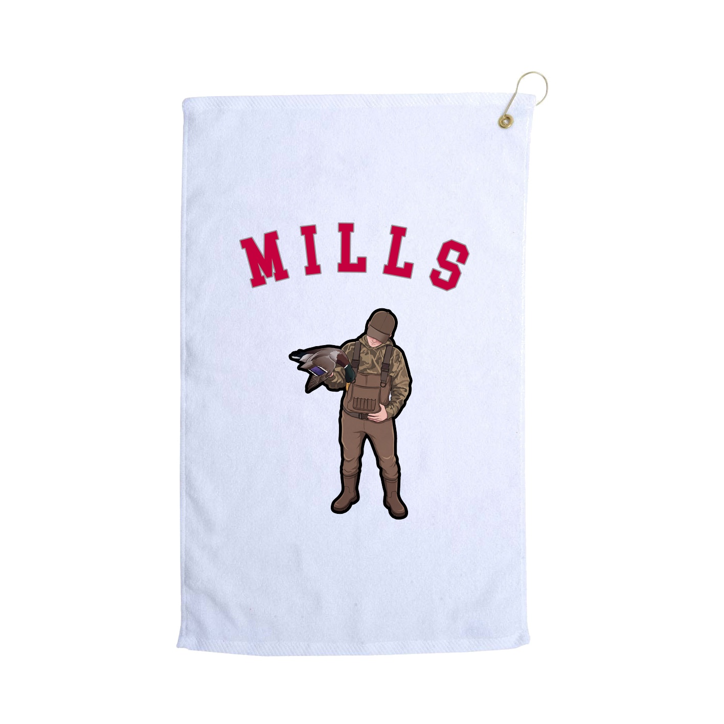 Golf Towel — Shirsey Arch in White