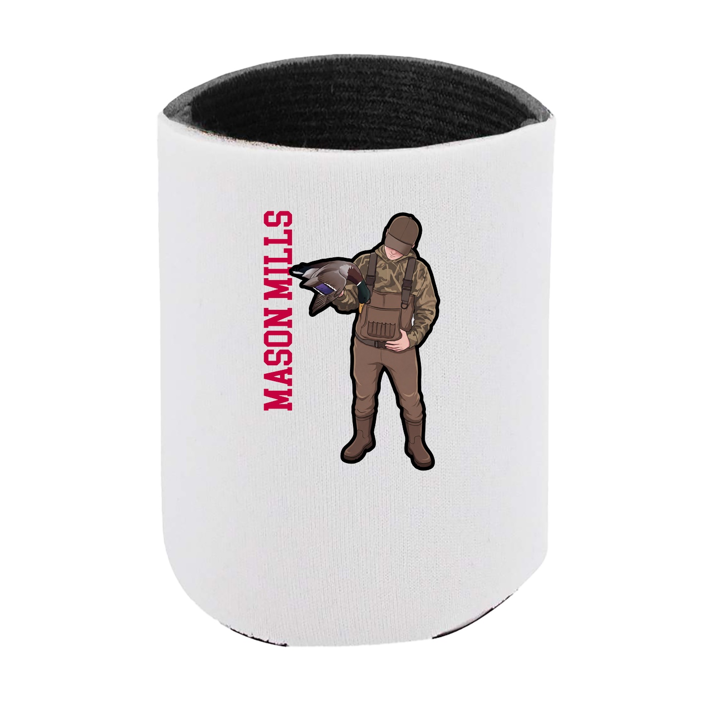 Can Holder — Name Vertical in White