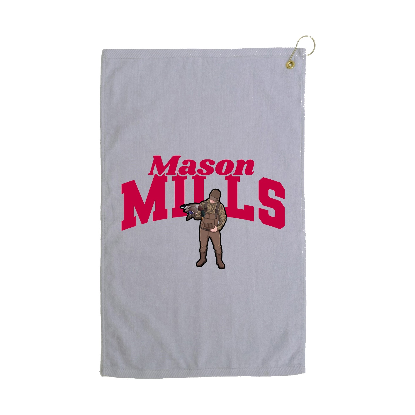 Golf Towel — Signature Arch in Grey