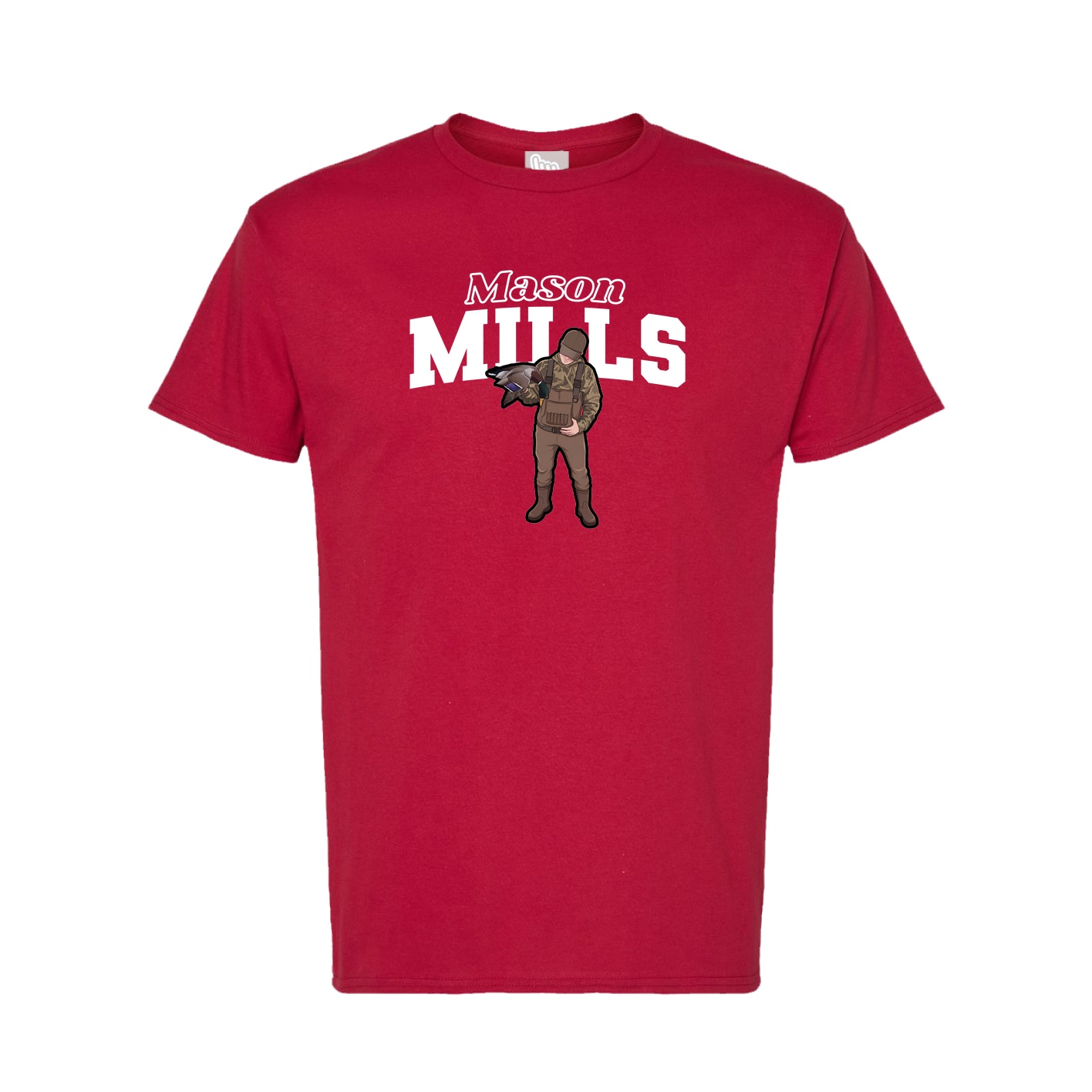Tee — Name Arch in Crimson