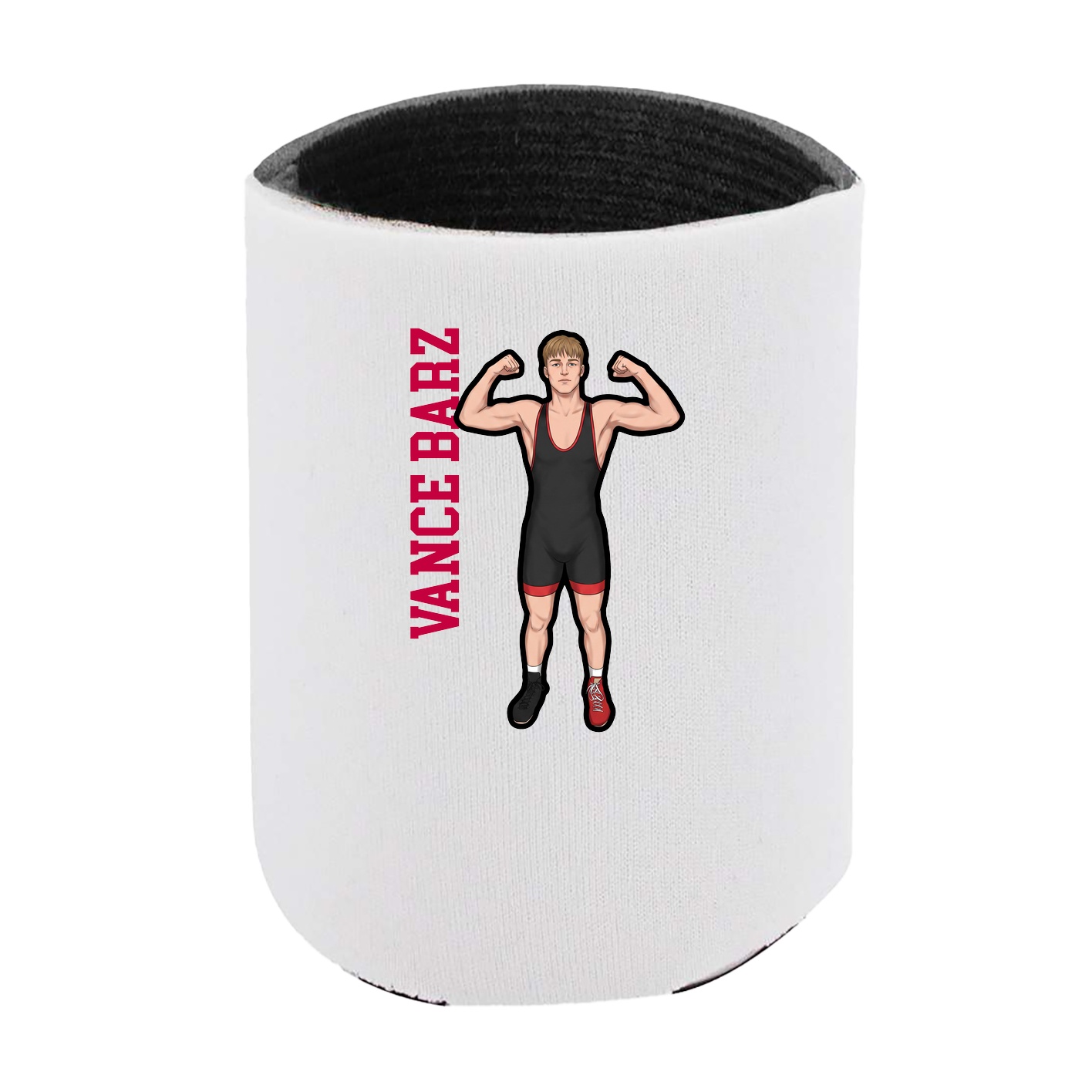 Can Holder — Name Vertical in White