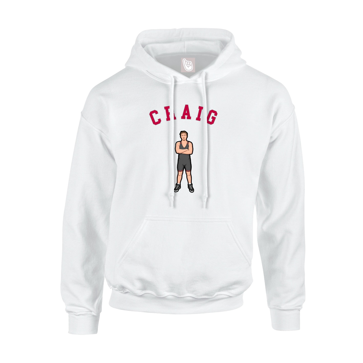 Youth Hoodie — Shirsey Arch in White