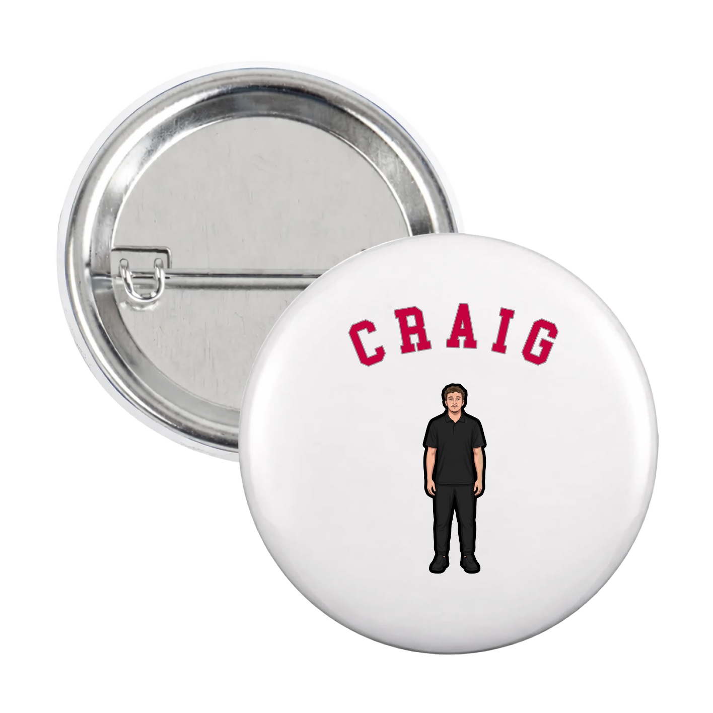 Game Day Button — Shirsey Arch in White