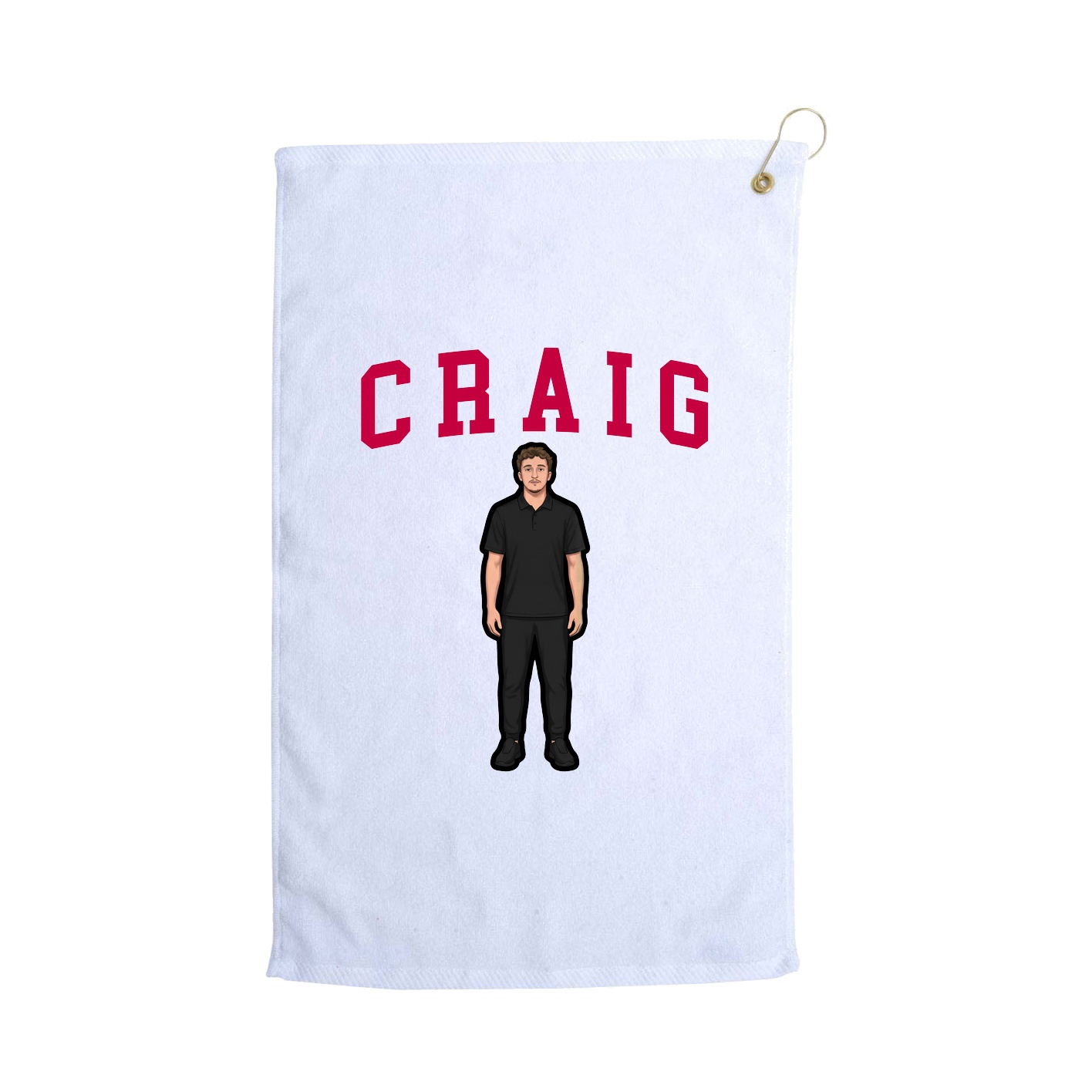 Golf Towel — Shirsey in White