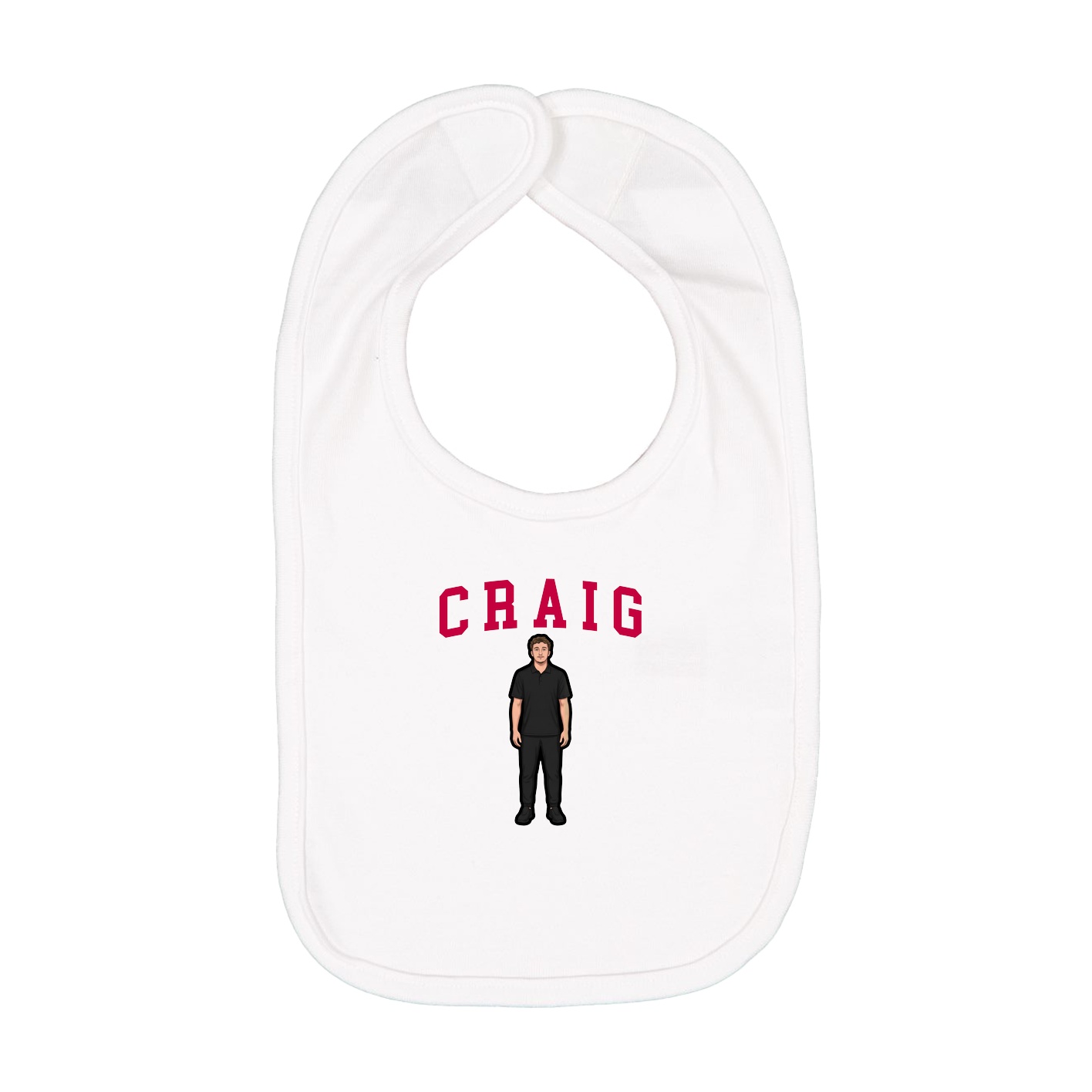 Infant Bib — Shirsey in White