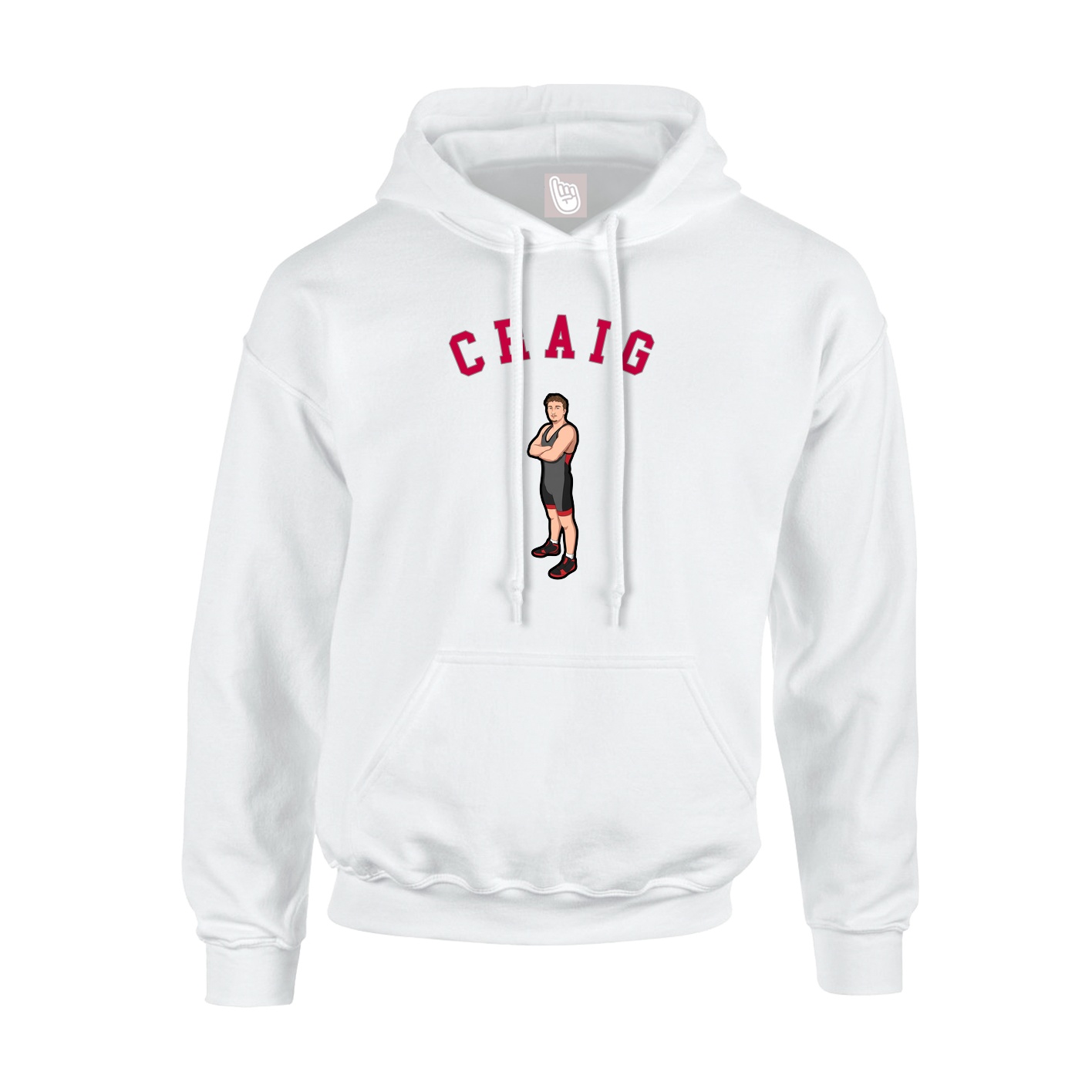 Hoodie — Shirsey Arch in White