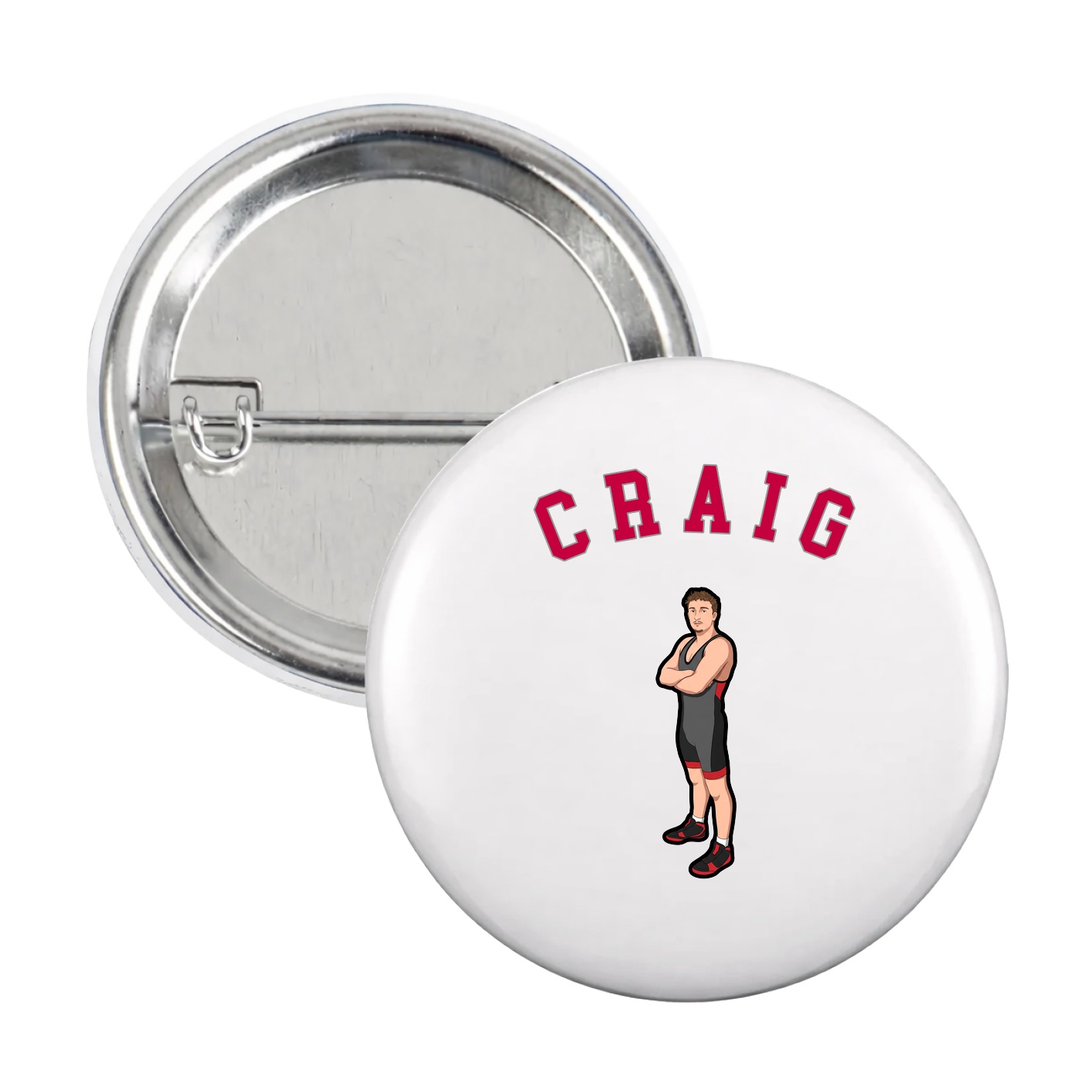 Game Day Button — Shirsey Arch in White