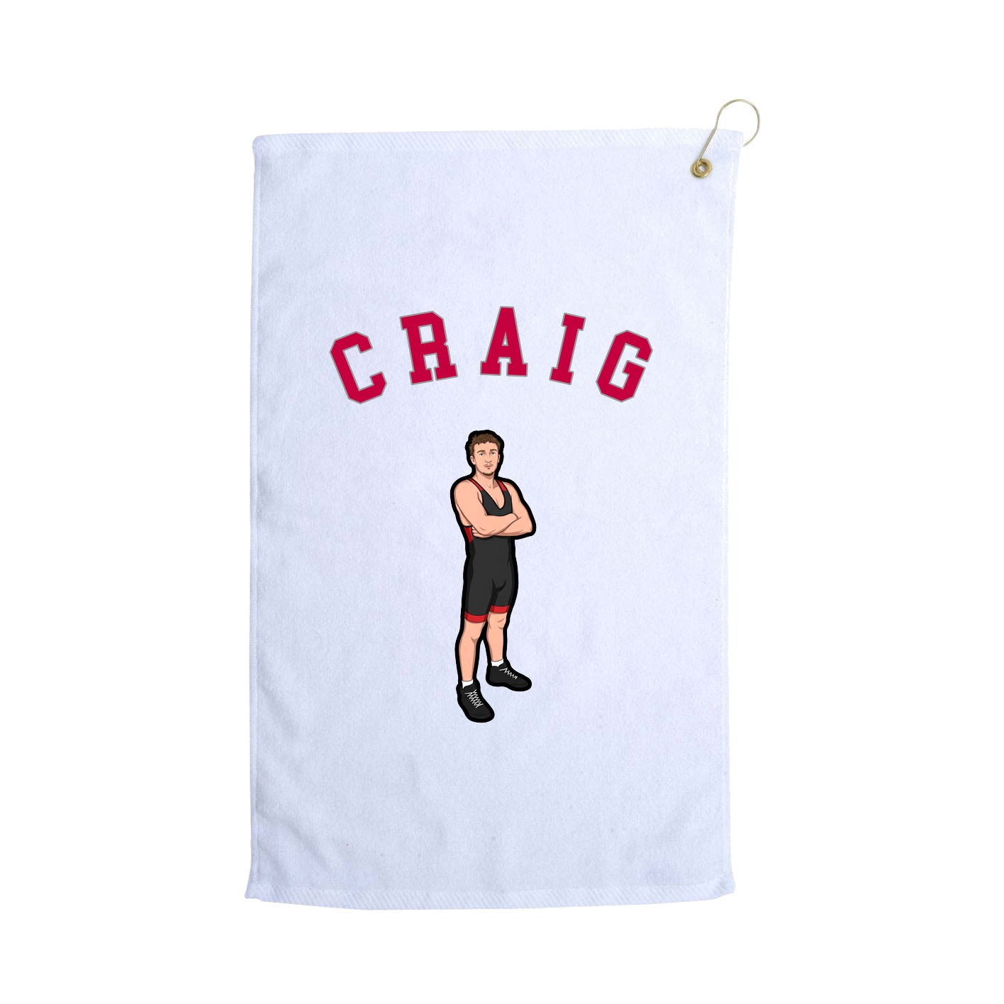 Golf Towel — Shirsey Arch in White