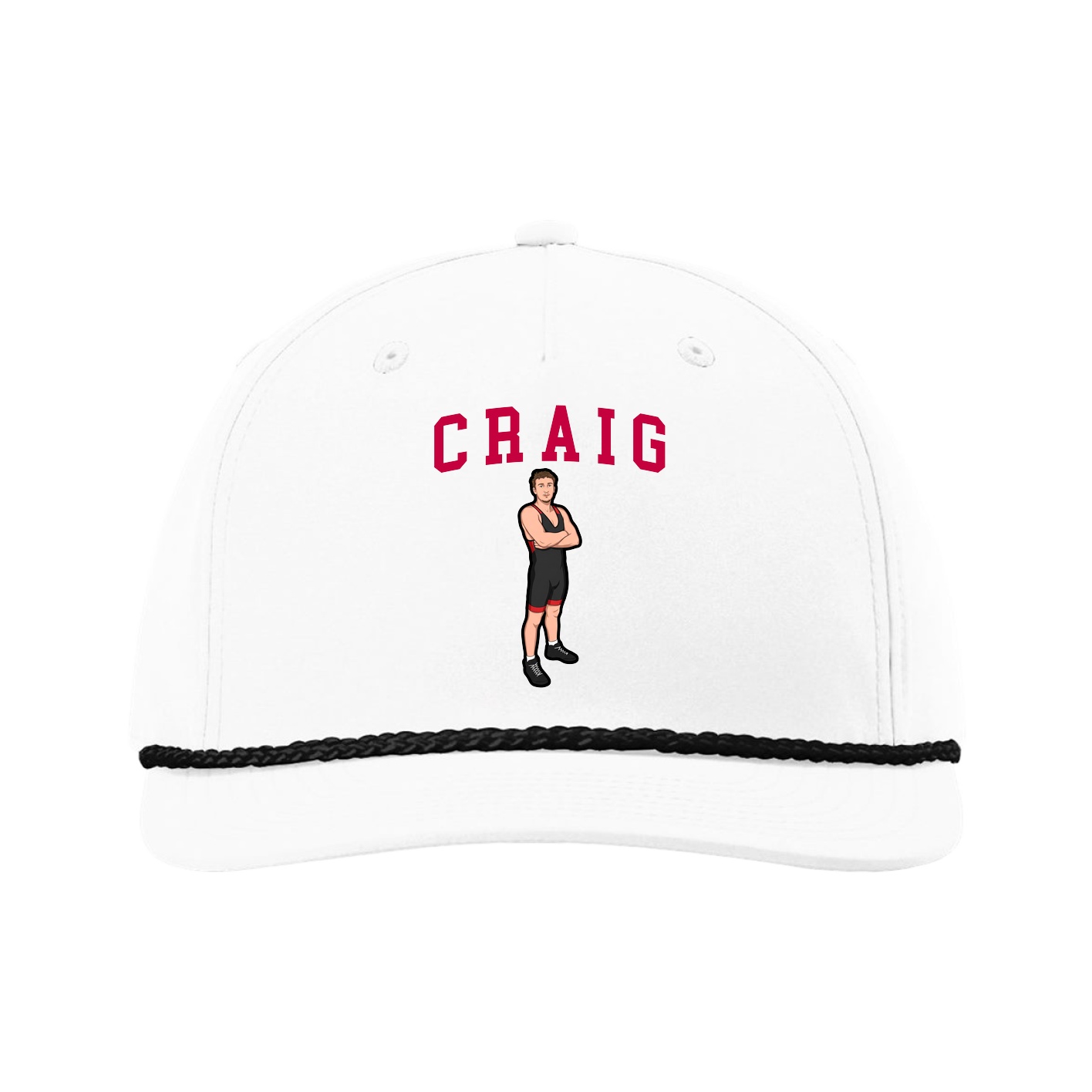 Five-Panel Classic Rope Cap — Shirsey in White