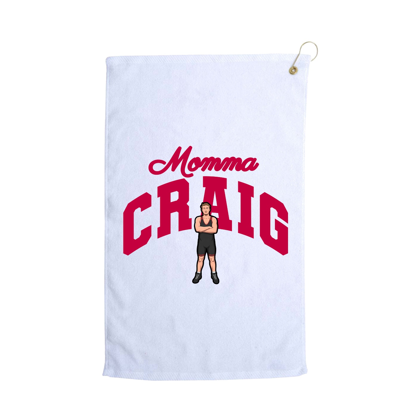 Golf Towel — Mothers Day Arch in White