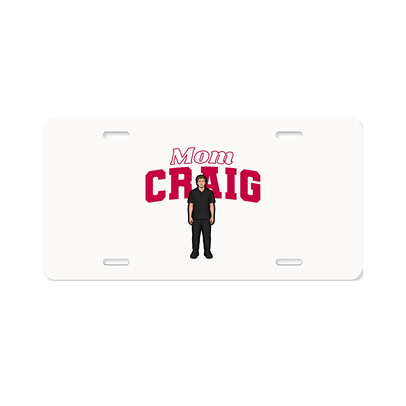 License Plate — Mothers Day Block in Classic